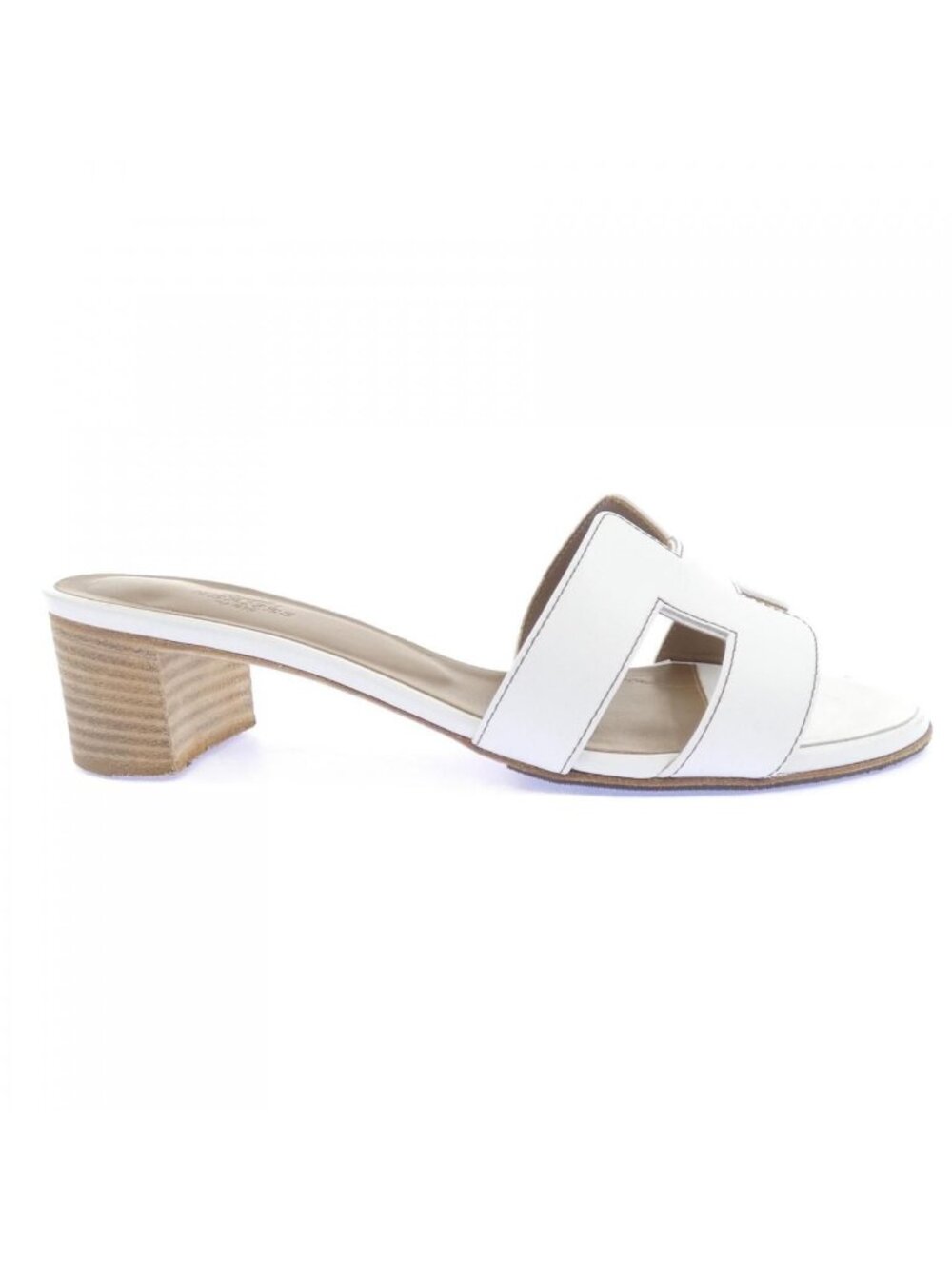 Hermes Oasis Sandals White